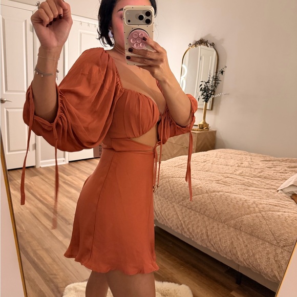Rust Orange Dress - Picture 2 of 6